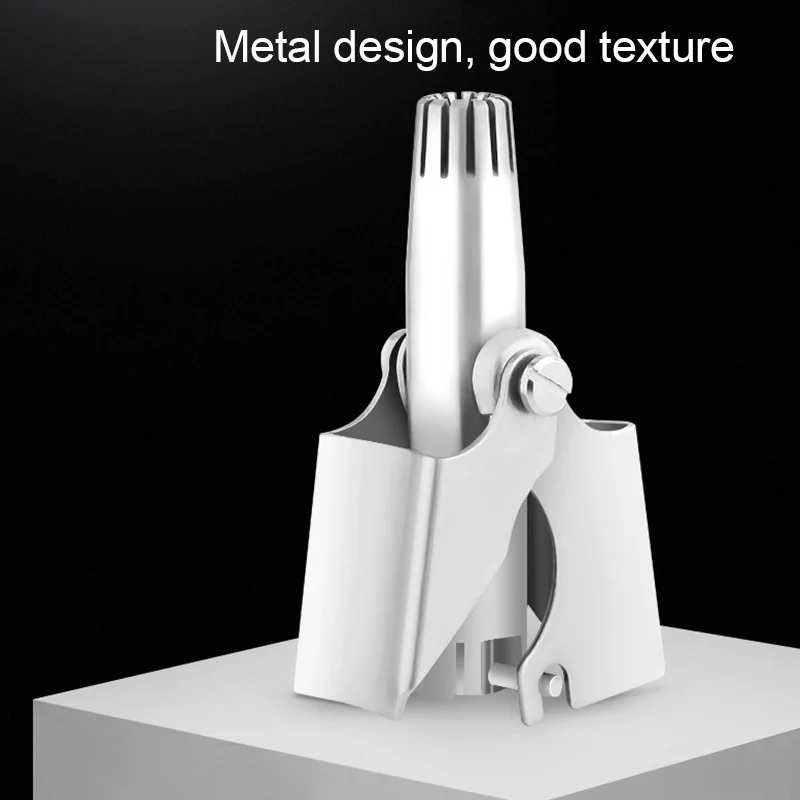 남성용 휴대용 코 트리머, 스테인레스 스틸, 수동 세척 가능 코 트리머, 얼굴 귀 헤어 트리머