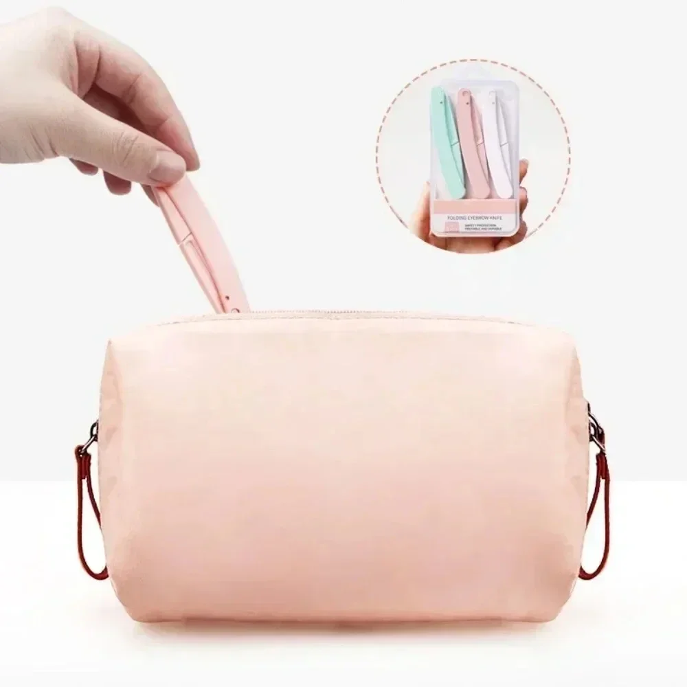 Pocketknife Epilators for Women 3Pcs Eyebrow Trimmer Facial Eyebrow Profiler Hair Remover for Ladies Face Eyebrow Shape Shaver