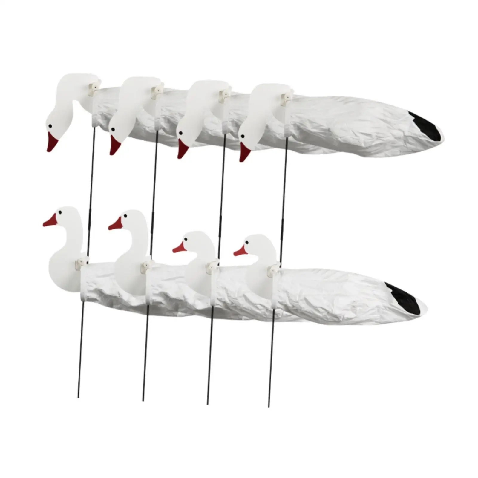 Ensemble leurres silhouette oie avec design mouvement réaliste - Attraction oiseaux chasse en champ