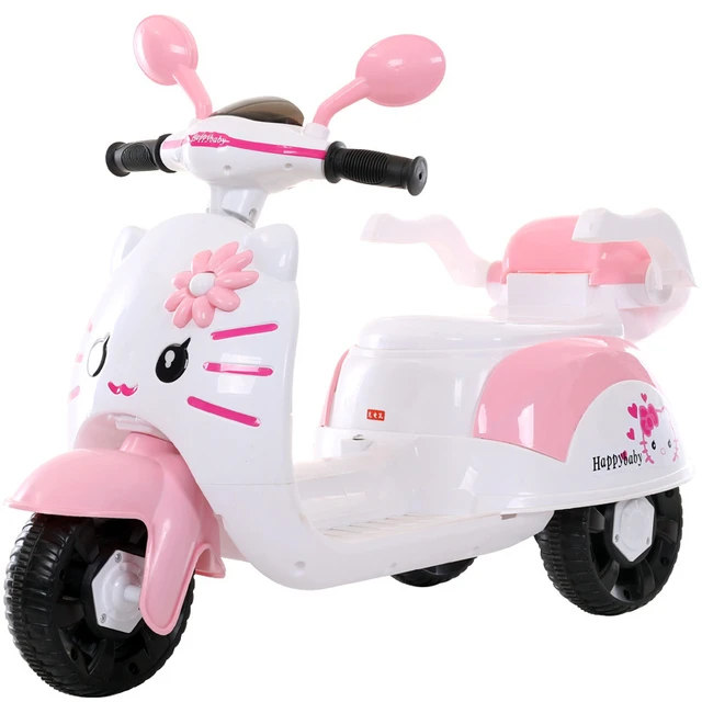 Motocicleta elétrica infantil, triciclo de equitação, roda flash,  brinquedos ao ar livre, jogo para bebês, moto dupla para crianças, passeio  em