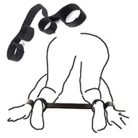 Spiele für Erwachsene, BDSM-Bondage, Handschellen, kein Vibrator, Sexspielzeug für Frauen, Paare, Fetisch-Manschetten, Oberschenkelfesseln, Set mit offenen Beinen, Sexshop 2