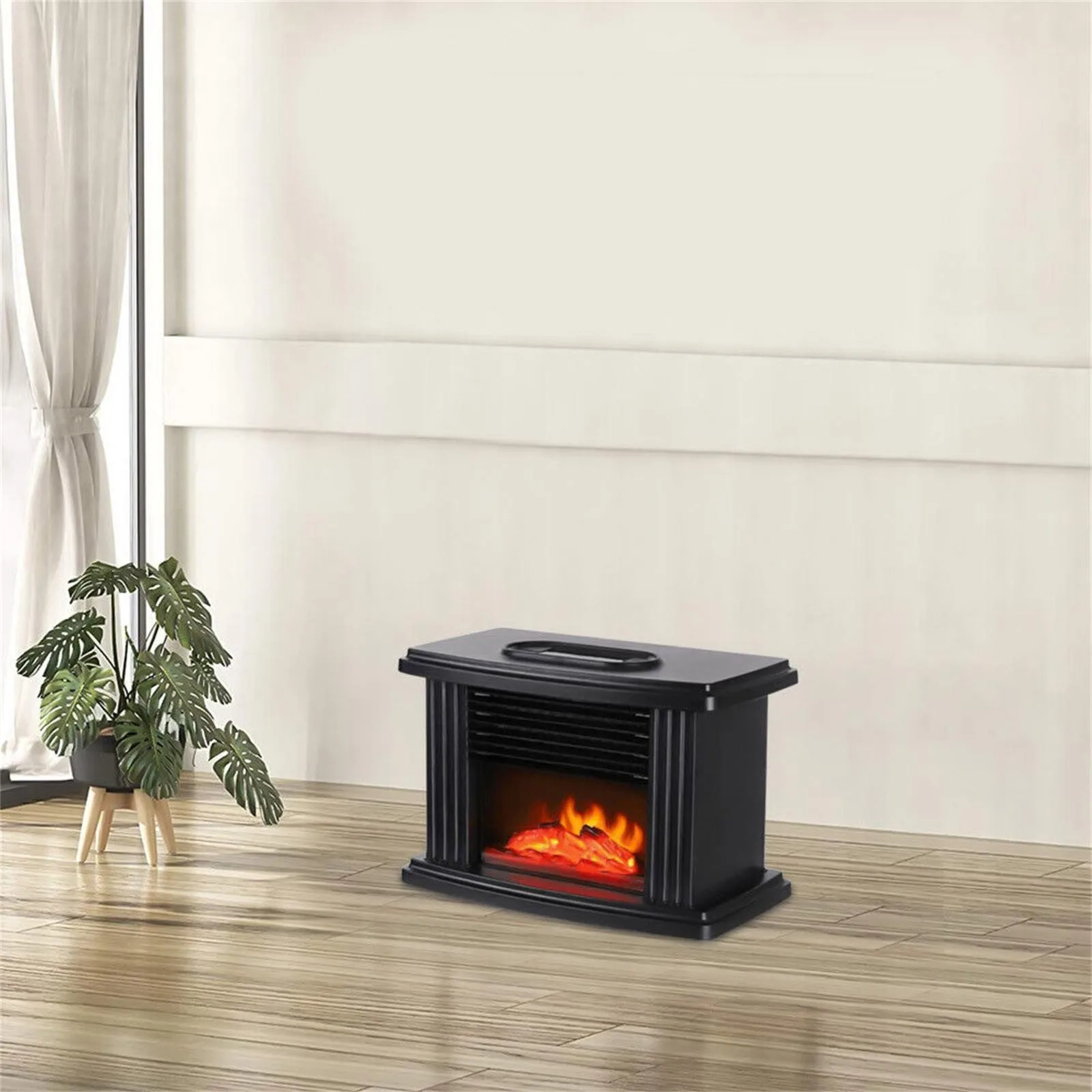 Mini Fake Fireplace Lamp Electric Fireplace Simulation Flame Atmosphere Lamp Home Decor Stove Living Room Desktop Ornaments