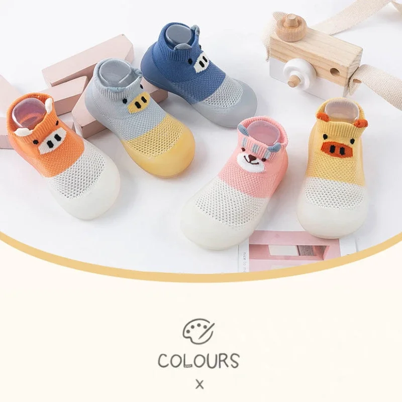 cute-piggy-children's-shoes-men's-and-women's-baby-soft-bottom-breathable-footwear-toddler-sandals-cotton-baby-socks-shoes