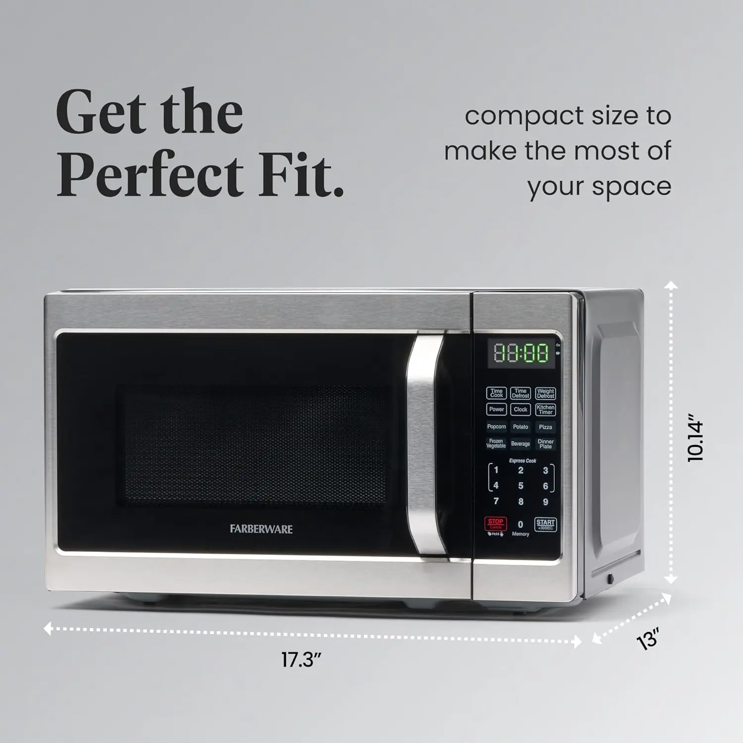Countertop Microwave 700 Watts, 0.7 Cu. Ft. - Microwave Oven With LED Lighting and Child Lock - Perfect for Apartment 4