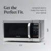 Countertop Microwave 700 Watts, 0.7 Cu. Ft. - Microwave Oven With LED Lighting and Child Lock - Perfect for Apartment 4