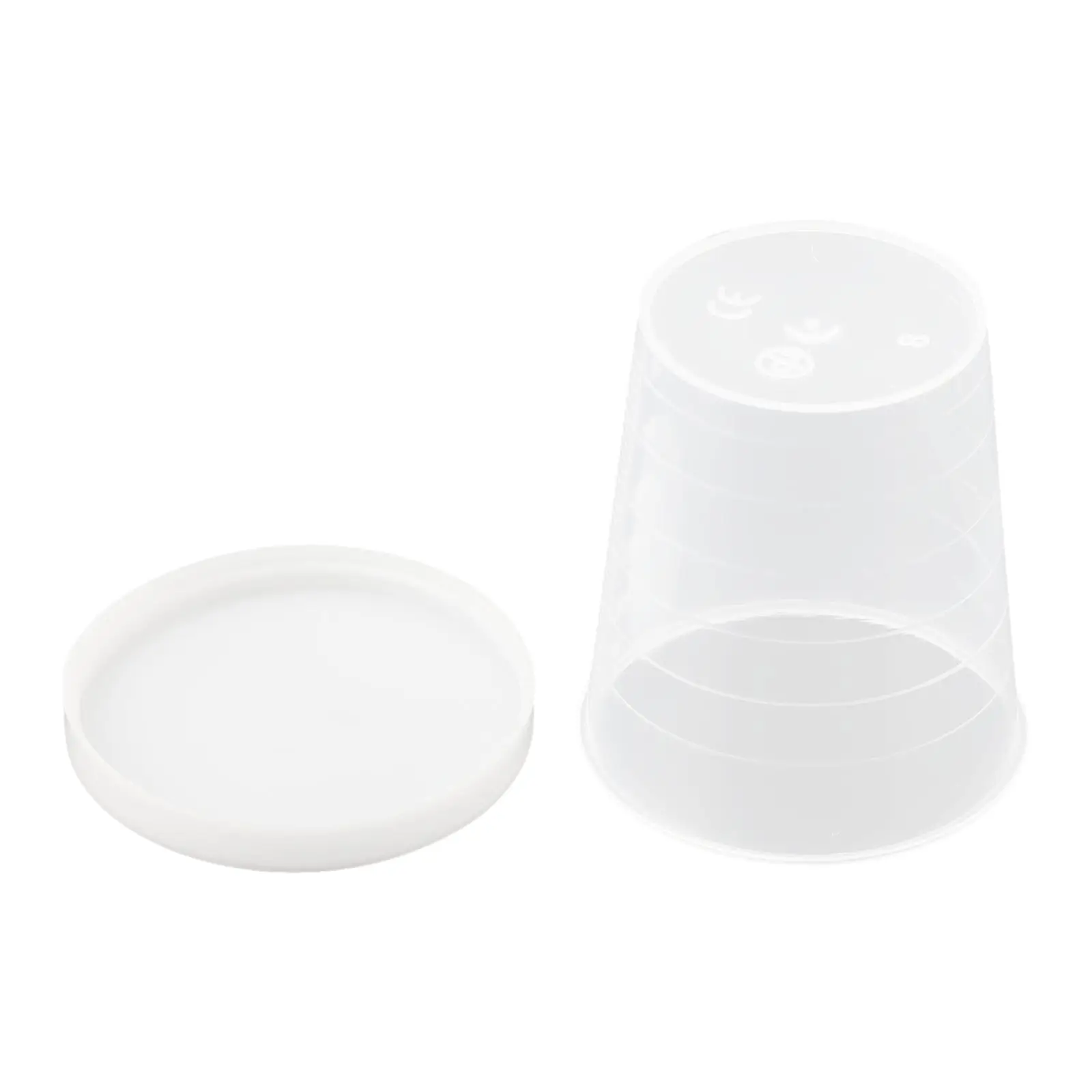 

With Lid Clear Medicine Measuring Cup Container 40/28mm 10Pcs 30ml Plastic Rice Medicine Liquid Graduated Sale