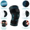 1PCS Knee Brace Support Compression Sleeve with Side Stabilizers and Patella Gel for Knee Pain Meniscus Tear ACL Injury Recovery 3