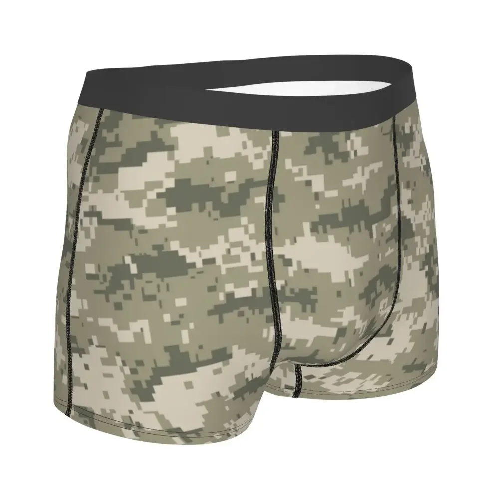 Men's Camouflage Camo Boxer Briefs Shorts Panties Soft Underwear Homme Funny Underpants