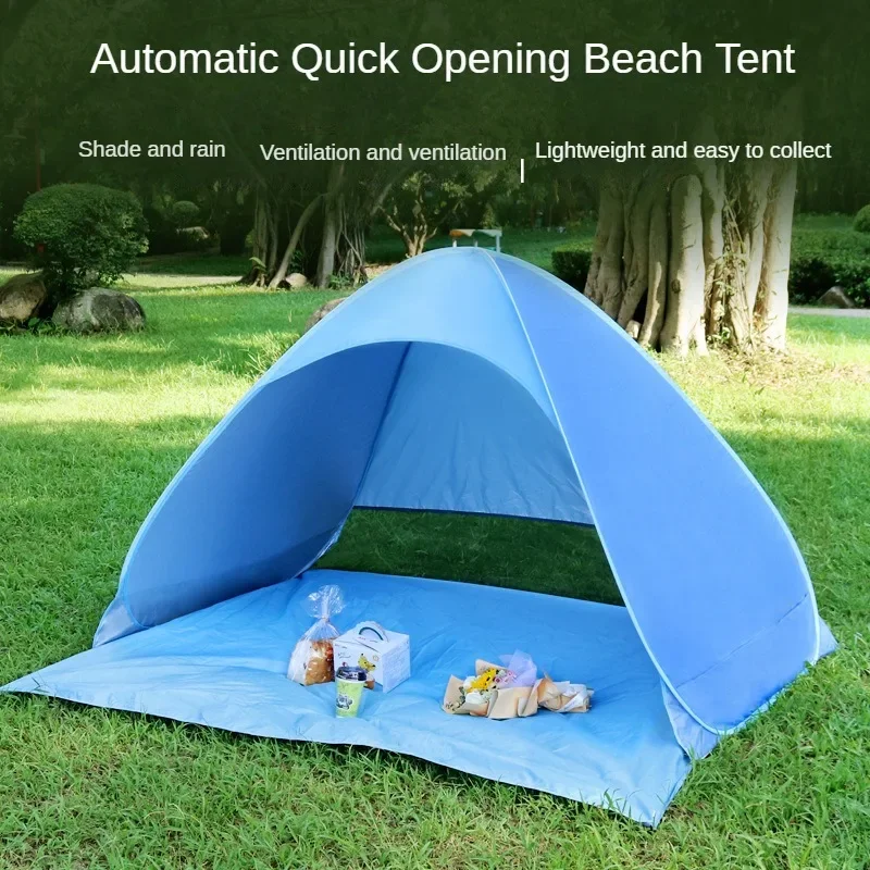 Outdoor Camping Tent Automatic Quick Opening Folding Beach Tent Sunshade, Sun Protection, And Rain Shelter