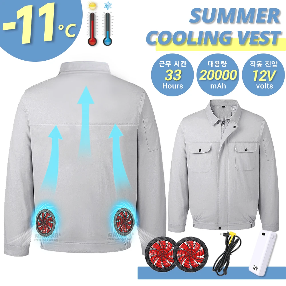 

Summer Fan Vest Women's Men's Vest Camping USB Charging Air Conditioning Clothes Cooling Vest For Activities Riding 2023