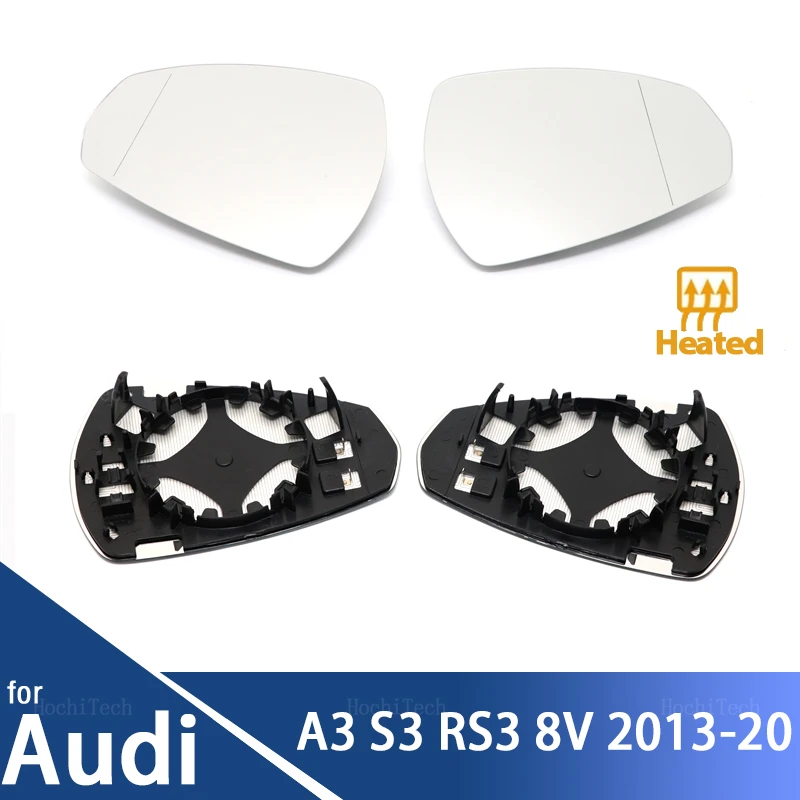 

for Audi A3 S3 RS3 RS A S 3 2013-20 8V0857535D, 8V0857536D Left or Right Driver or Passenger Side Door Wing Mirror Heated Glass
