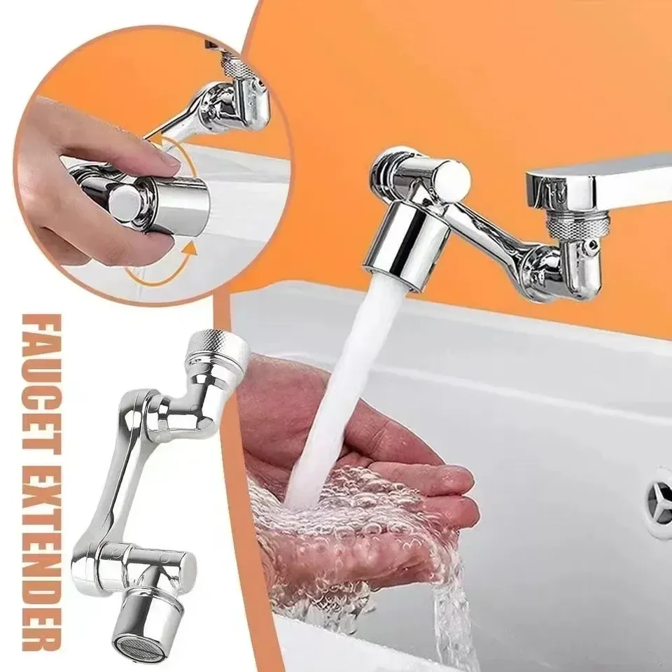 Universal 1080Â° Rotation Faucets Extender Sprayer Head Kitchen Robot Arm Extension Faucet Aerator Mixer Bubbler Water Tap Nozzle