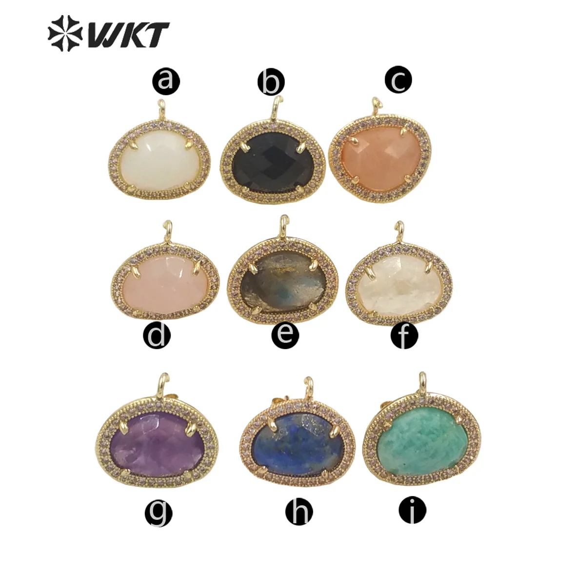 WT-JFE80  WKT 2023 new sale accessory micropave stone studs high quality exquisite jewelry accessories Retro earrings trend INS