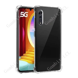 Durable Anti - Fall Shockproof TPU Back Case for LG Velvet 5G (Clear)