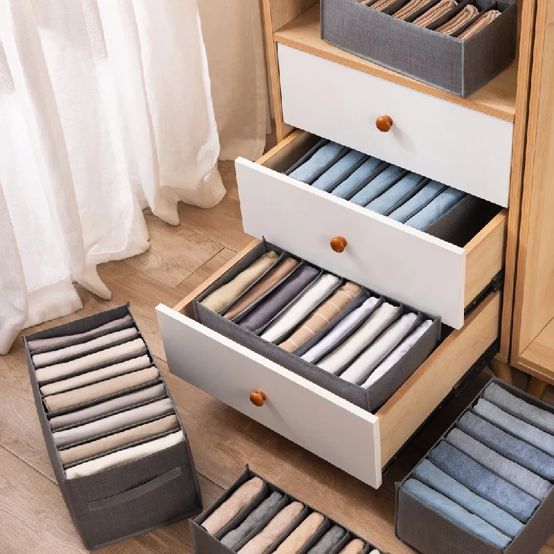 Foldable Closet Home Organizer Display Drawer Divider For Underwear