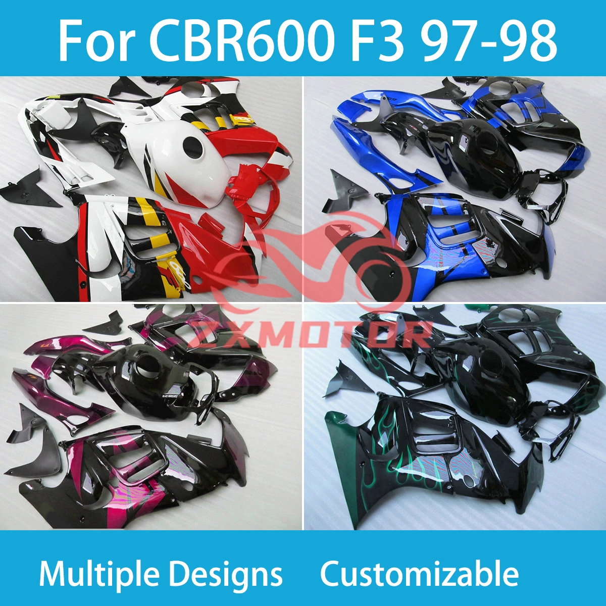 

ABS Fairings for Honda CBR 600 F3 97 98 Motorcycle Fairing Kit ABS Injection Bodywork Set Complete Parts CBR600 F3 1997 1998