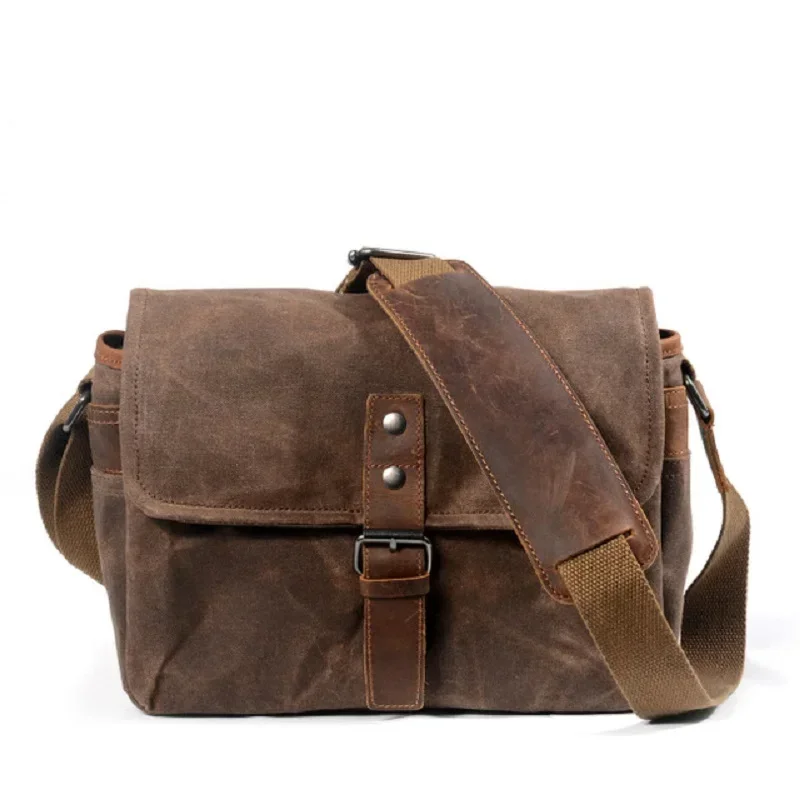 Waterproof Canvas Camera Bag for DSLR Photography