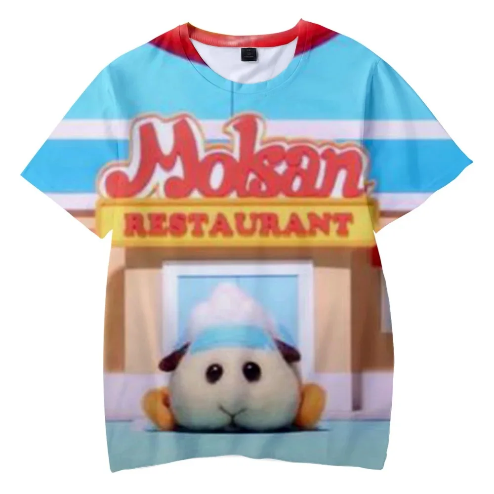 Mans tshirt 2024 pui pui molcar tshirt 3d o-pescoço mulher tshirt verão manga curta harajuku streetwear japonês roupas da caixa