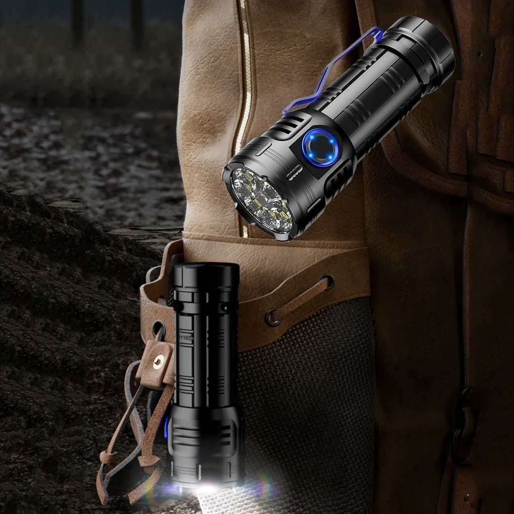 High power LED Mini flashlight USB rechargeable 6