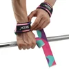 2Pcs Wrist Lifting Straps Gym Weightlifting Deadlift Strap Cotton Hard Pull Grip Band with Neoprene Padded & Non-Slip Silicone 2