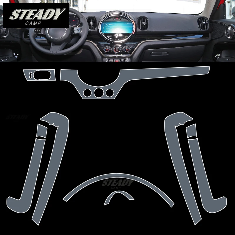 Mini COUNTRYMAN 2017-2022 2023 자동차 인테리어 센터 콘솔 투명 TPU 보호 필름 안티 스크래치 수리 액세서리