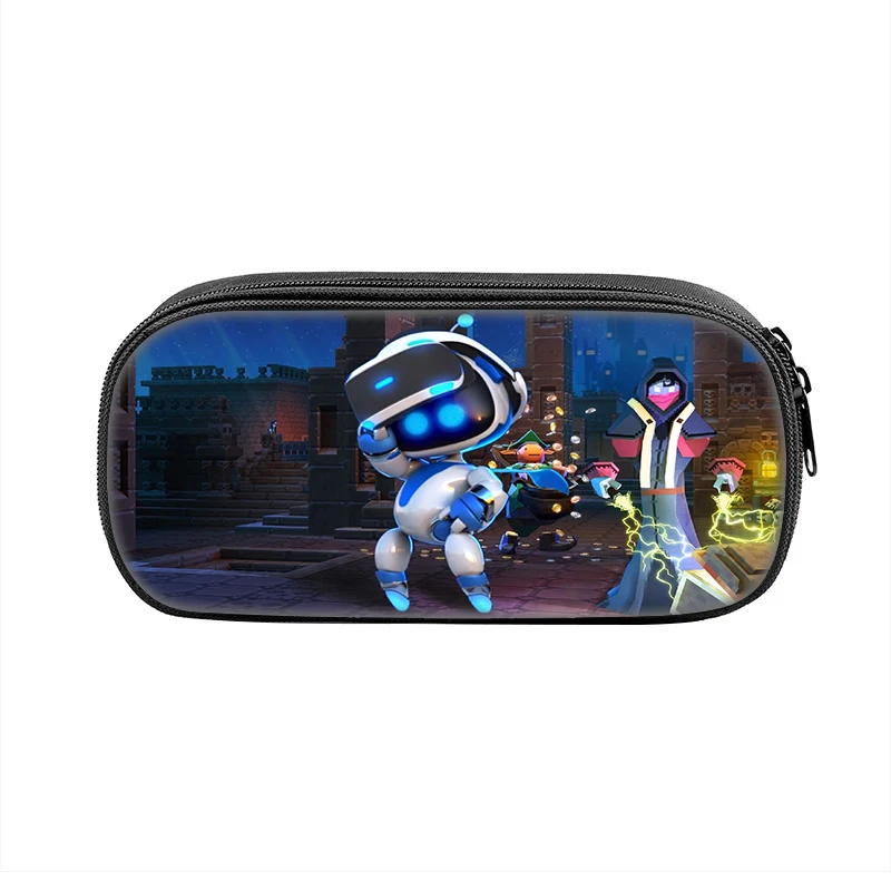 Astro Pencil Case Bot Cartoon Robert Pen Bag Kids Big Capacity Students School Cosmetic Pencilcases 3