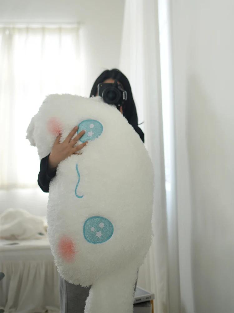 thumbnail image 5 of Lindo y esponjoso japonés CINNAMOROLL, cojín trasero de gran tamaño, almohada decorativa para sofá, peluche abrazable, grueso, suave y cómodo, 5 of 5