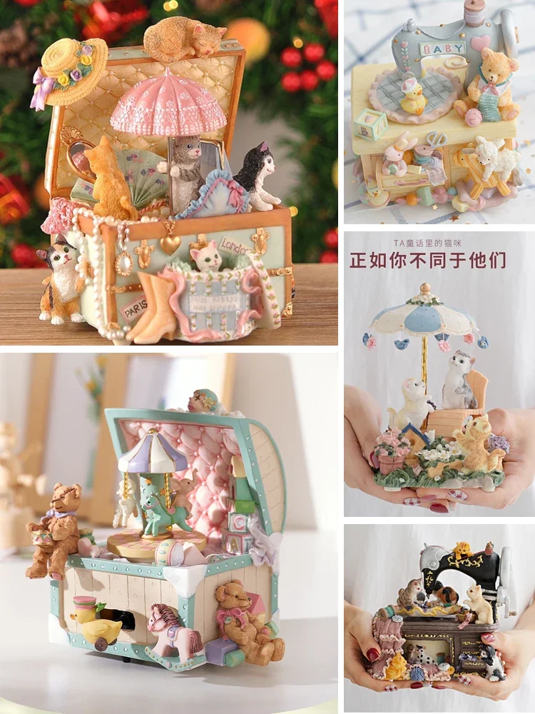 猫のオルゴール　ギフト　誕生日　プレゼント アンティーク インテリア 61l09XGxNuL._AC_UL210_SR210,