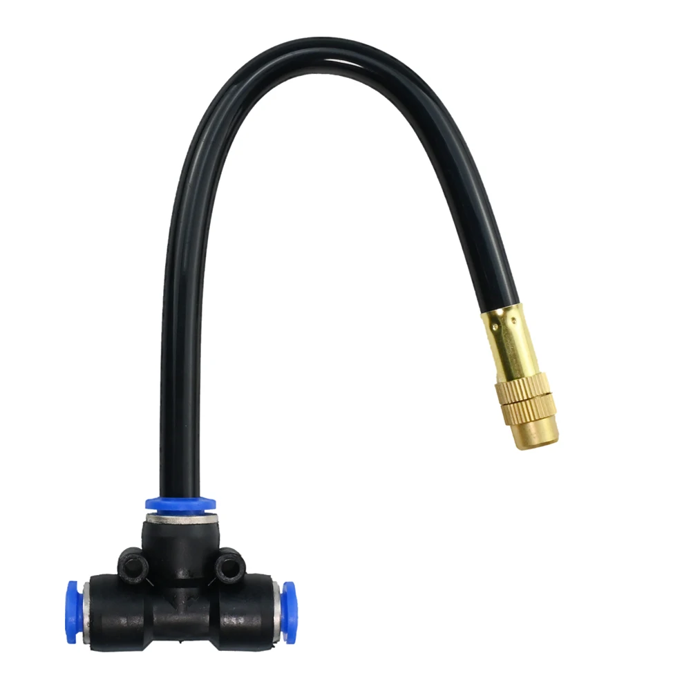 5/10/15/20pcs Free Bending Yellow Copper Mist Nozzle 8mm Straight Push Lock Joint Garden Watering Humidification Sprayer 4