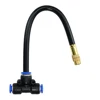 5/10/15/20pcs Free Bending Yellow Copper Mist Nozzle 8mm Straight Push Lock Joint Garden Watering Humidification Sprayer 4