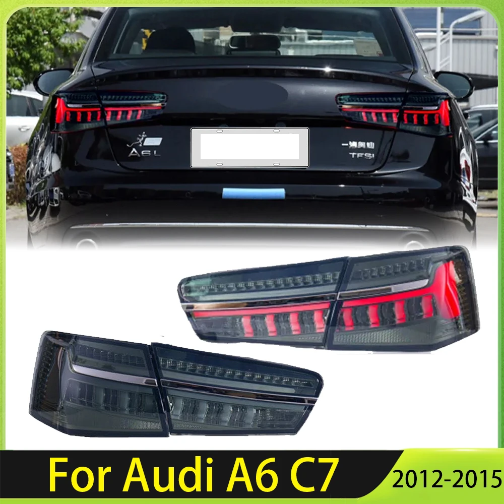 

Car Dynamic Turn Signal Taillight Assembly for Audi A6 C7 2012-2015 LED Brake Reverse Tail Light