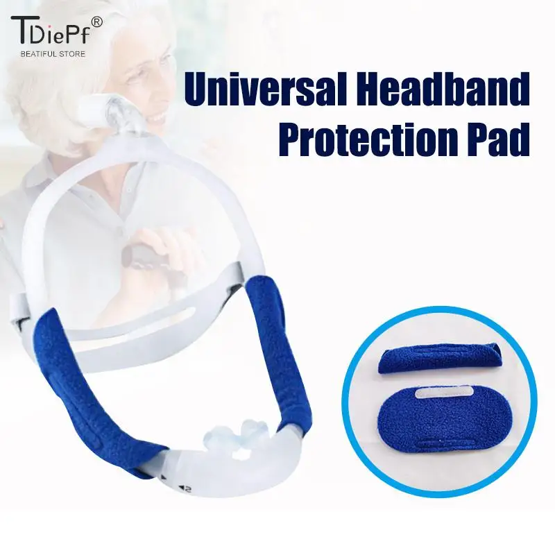 

1Pair Cpap Headband Cover Mask Cover Face Suede Face Pad Sleep Mask Cushion Soft Mask Accessories For Face Pressure Relief