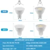 4PCS LED Spotlight GU10 GU5.3 AC220V/AC100-240V 3W-8W 38 120 degree high lumen warm white light replace 50W 100W halogen lamp 2