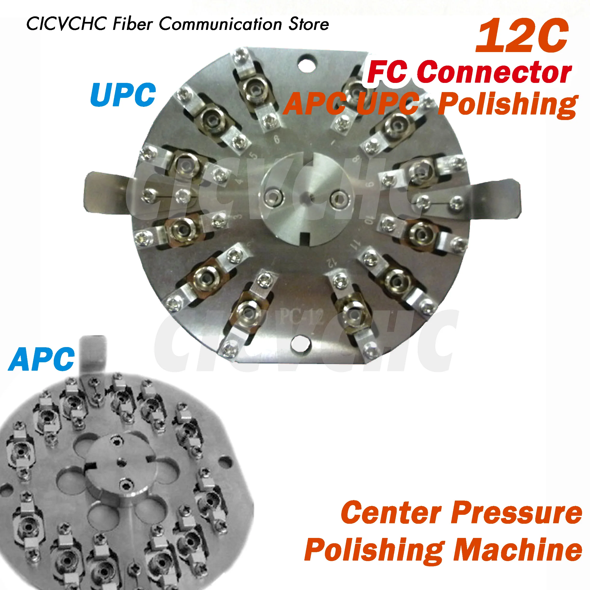 Maschera Di Lucidatura Del Connettore Fc Pc Apc Per Lucidatrice A Pressione Centrale