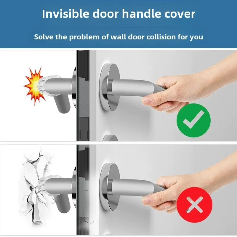 Door Stopper Punch-free Anti-collision Ring Door Handle Buffer Wall Anti-Collision Protected Pad Silencer Crash Pad Silicone door stopper silicone door stopper door stopper bumpers
