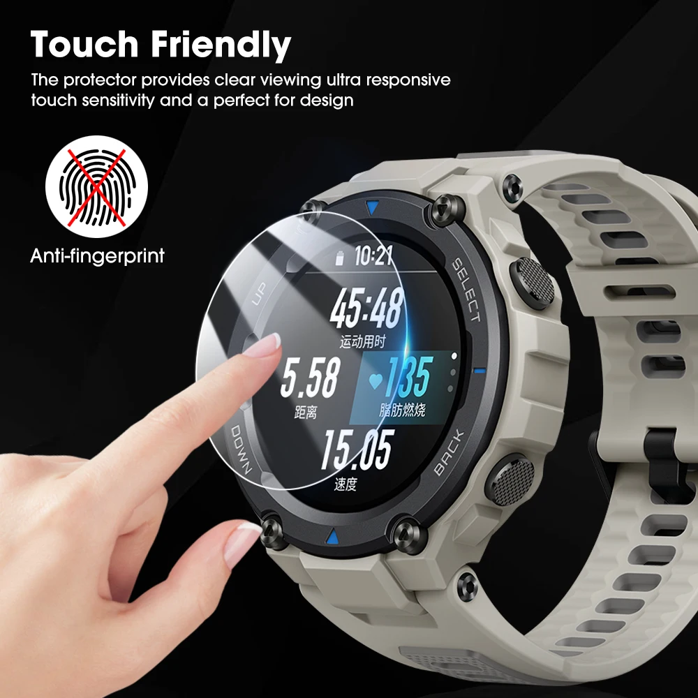 Amazfit T レックスプロ T-レックス 2 スクリーンプロテクター 9H 