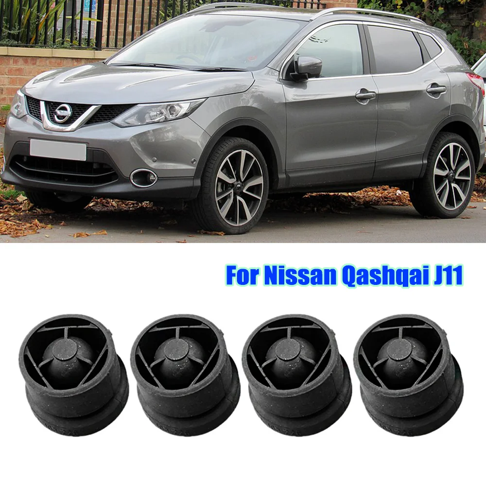 Rubber Engine Cover Grommet Buffer Bumper Stop Jounce Bush 2/4PCS For Nissan Qashqai J11 2014 2015