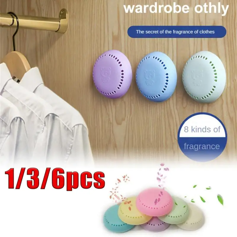 Air Freshener Toilet Aromatherapy Fragrance Lasting Deodorant Round Solid Fresher For Bedroom Wardrobe Car Household Supplies