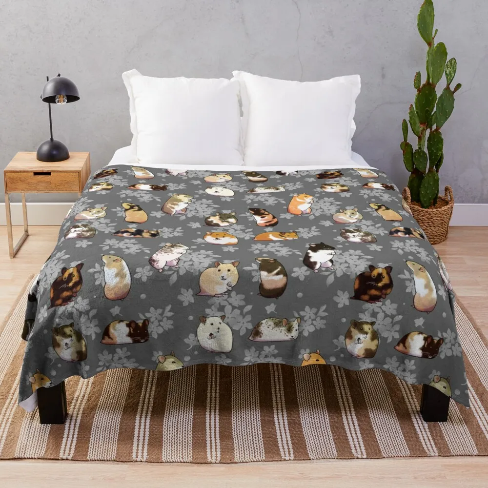 

Spring hamsters Throw Blanket Dorm Room Essentials Weighted Blanket