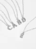 DPLAOPA Women 925 Sterling Silver Letter Alphabet Initial Pendant Monogram Necklace Long Chain 2024 Luxury Fine Jewelry Gif 2