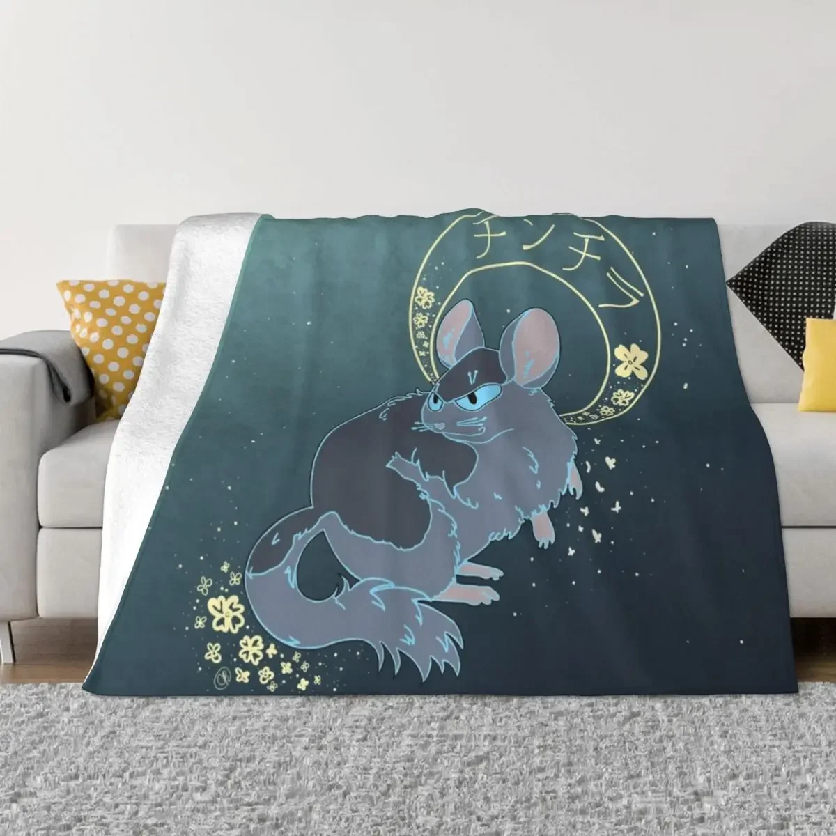 

Chinchilla Throw Blanket Soft Plush Plaid Tourist Picnic Hairys Blankets