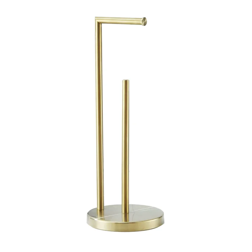 Standing Toilet Paper Holder Brass - Bodugi standing toilet paper holder brass
