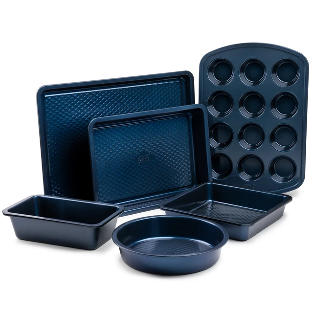 Thyme & Table 12 Cup Nonstick Muffin Pan with Silicone Baking Cups, Black