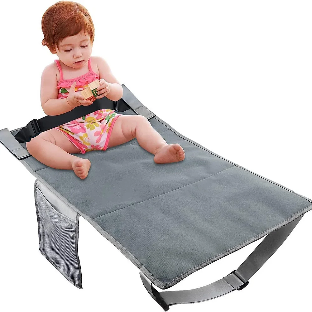 Kids Airplane Seat Extender Cushion Portable Airplane Footrest Foldable Lightweight for Flight Flying Essentials