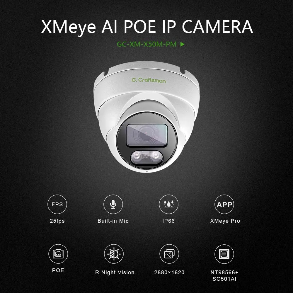 WiFi 1080P IP Camera Smart Home Security Night Vision Indoor 2MP Wireless CCTV Dome Camera IR