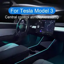 

LED Strip Light Ambient Decoration Center Console RGB Strip Light with App Controller for Tesla Model 3 19-20