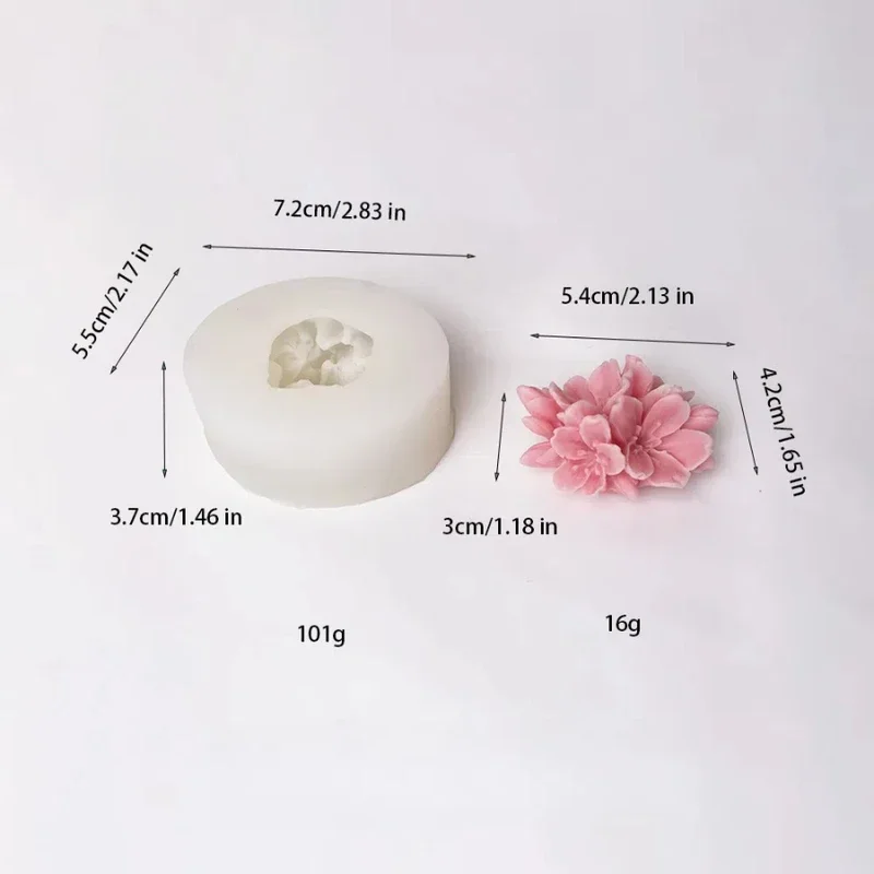 Rose-Shaped Silicone 3D Cake and Dessert Mold for Baking and Decorating