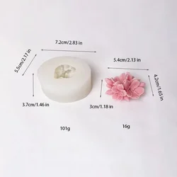 Rose - Shaped Silicone 3D Cake and Dessert Mold for Baking and Decorating (Pink)
