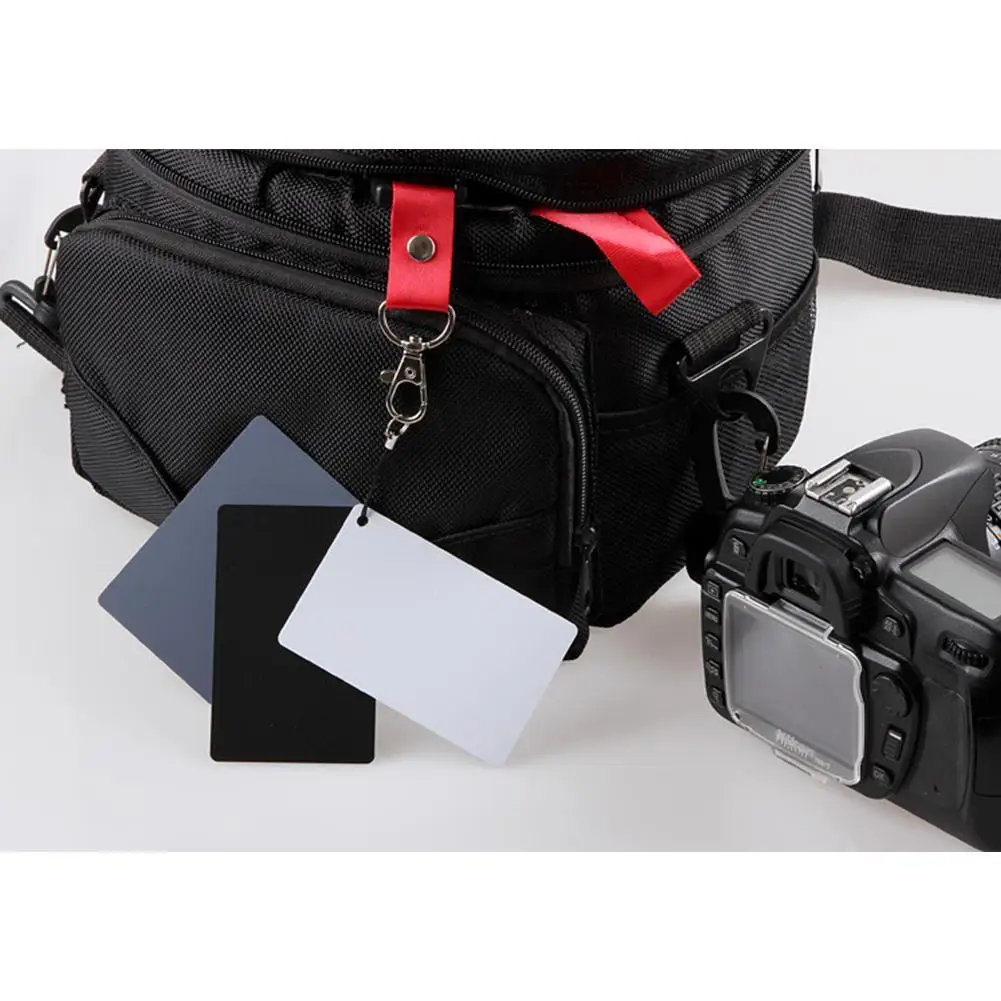 3 In 1 Balance Cards 18-degree Small Gray Card With Neck Strap for Digital Camera Photography Accessories
