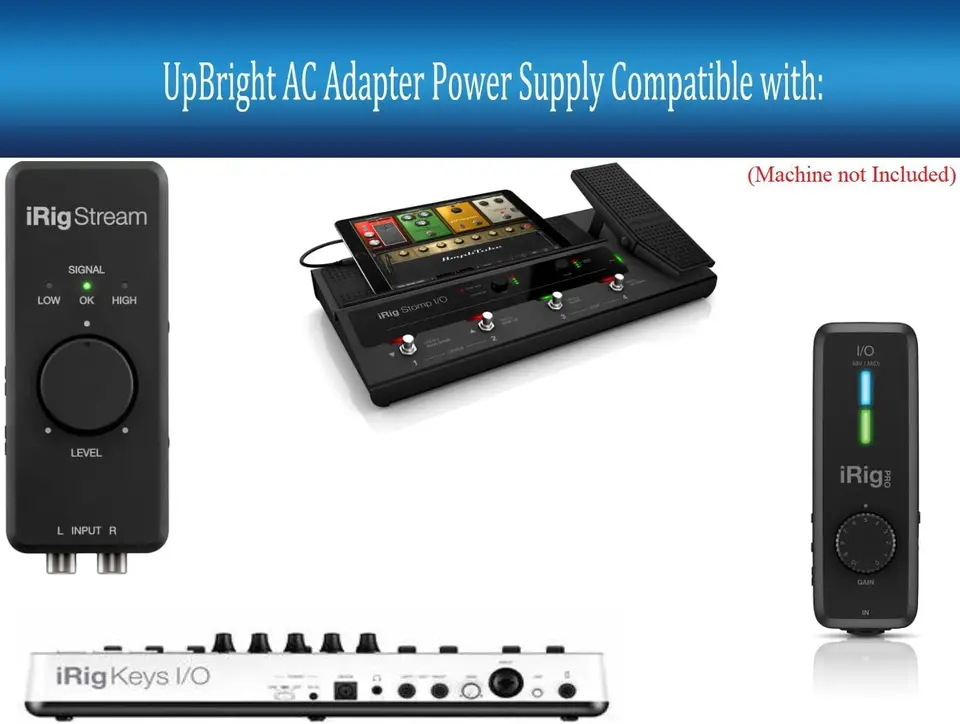 5V 3A AC Adapter for IK Multimedia iRig PSU 3A for iRig Stream